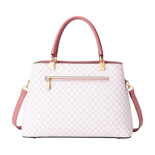 Rovaa Elegant Stripe Pattern Shoulder Bag with Adjustable Strap