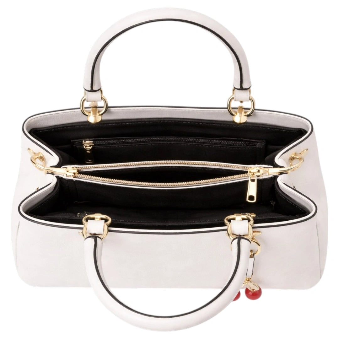 Rovaa Ivory Modern Luxe Elegant White Handbag