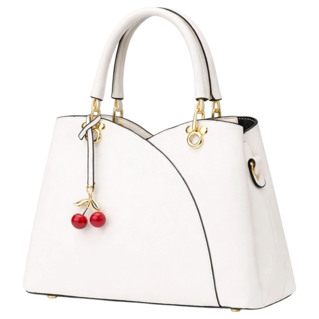 Rovaa Ivory Modern Luxe Elegant White Handbag