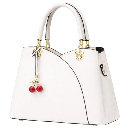 Rovaa Ivory Charm Handbag with Elegant Curve Design