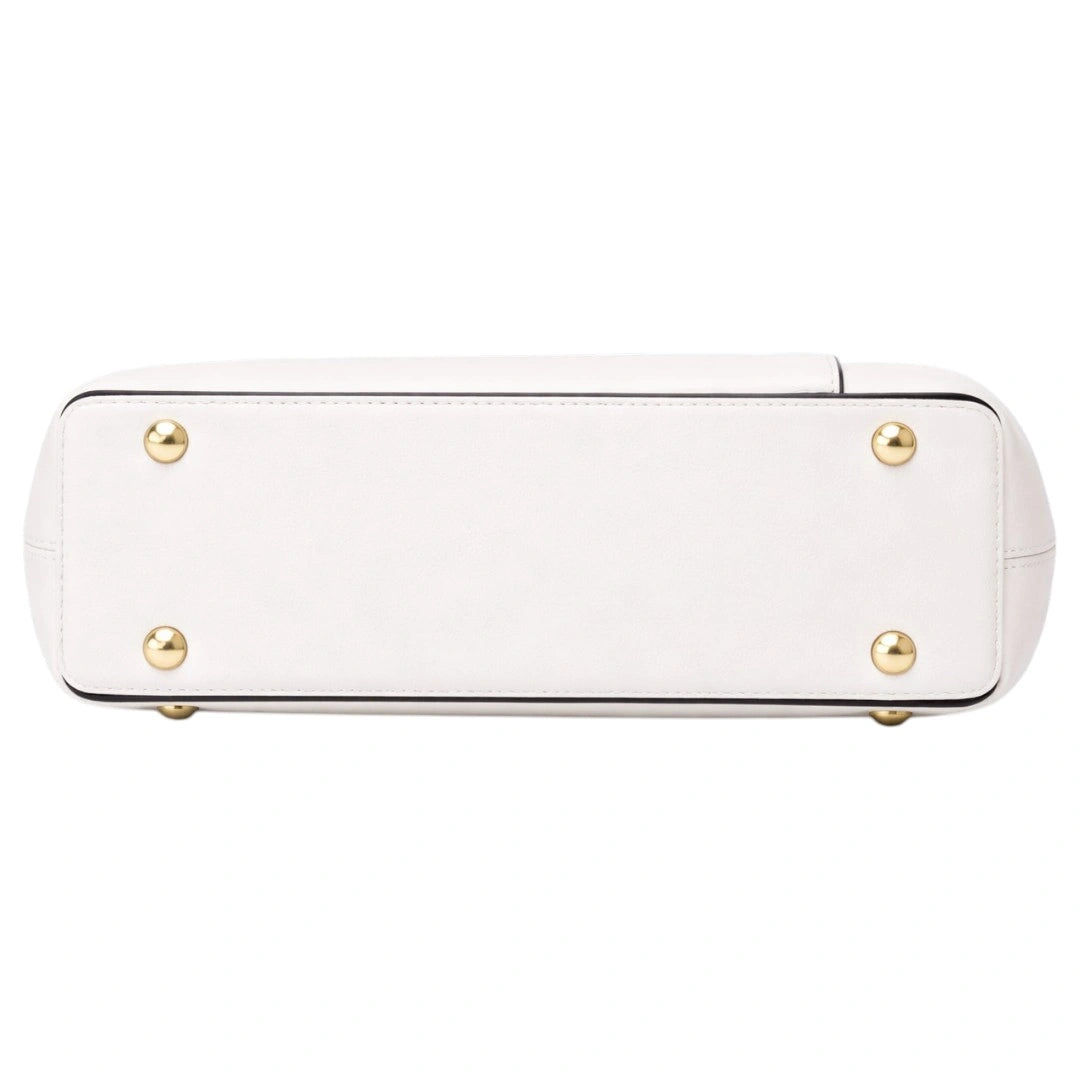 Rovaa Ivory Modern Luxe Elegant White Handbag
